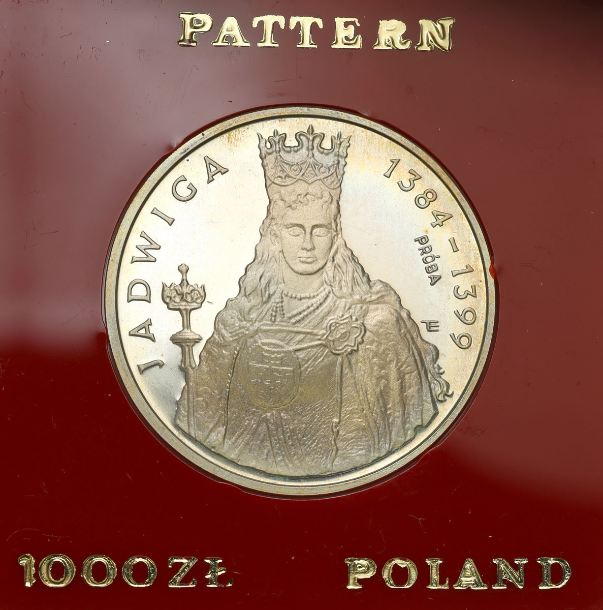 PRL. PRÓBA srebro 1.000 złotych 1988 Jadwiga